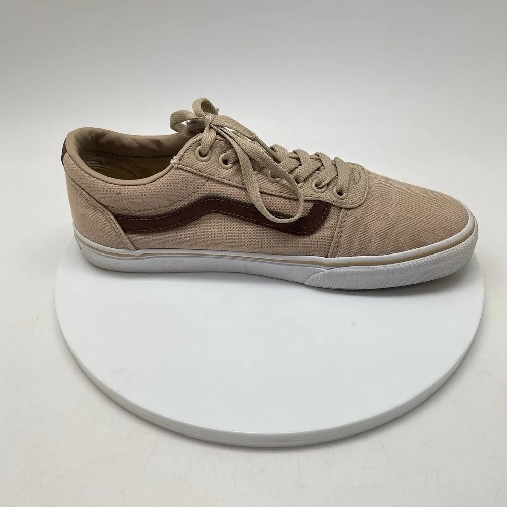 Vans Sneakers Mens 8.5 Old Skool Low Top Skate Tan Causal Shoes 500714‎
